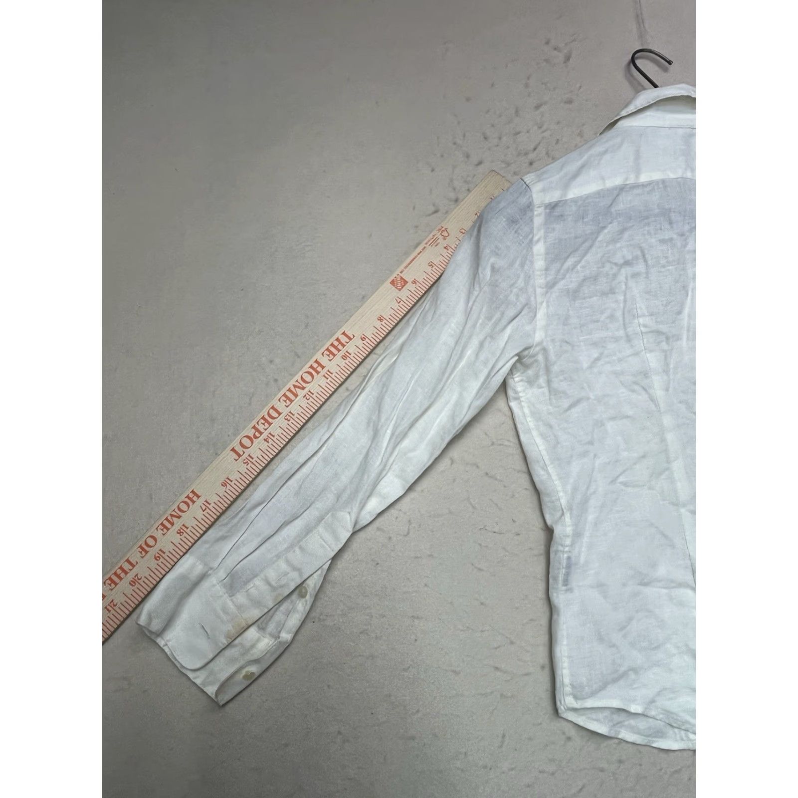Ralph Lauren Lauren Ralph Lauren Exclusive 100% Linen Shirt Button Down Yellow Petite Size XXS / US 00 / IT 34 - 5 Thumbnail