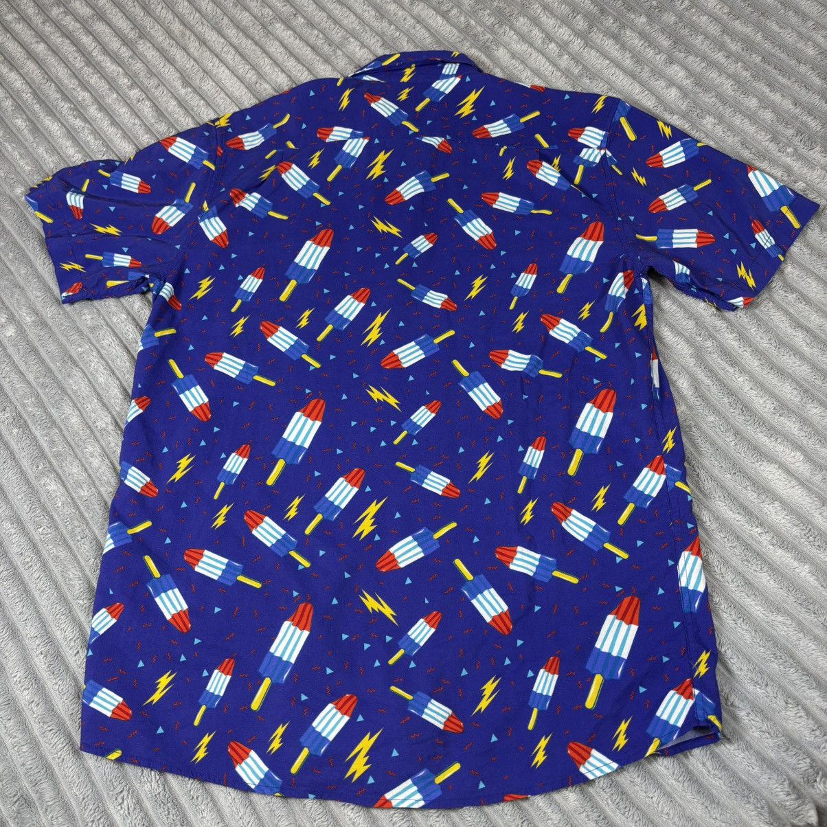 Tipsy Elves Tipsy Elves Popsicle Shirt Men Size XL Blue Short Sleeve Size US XL / EU 56 / 4 - 11 Thumbnail