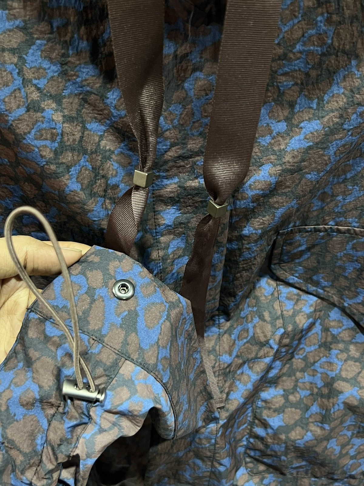 Designer × Karl Lagerfeld KARL LAGERFELD NYLON BLOUSE JACKET Size L / US 10 / IT 46 - 6 Thumbnail