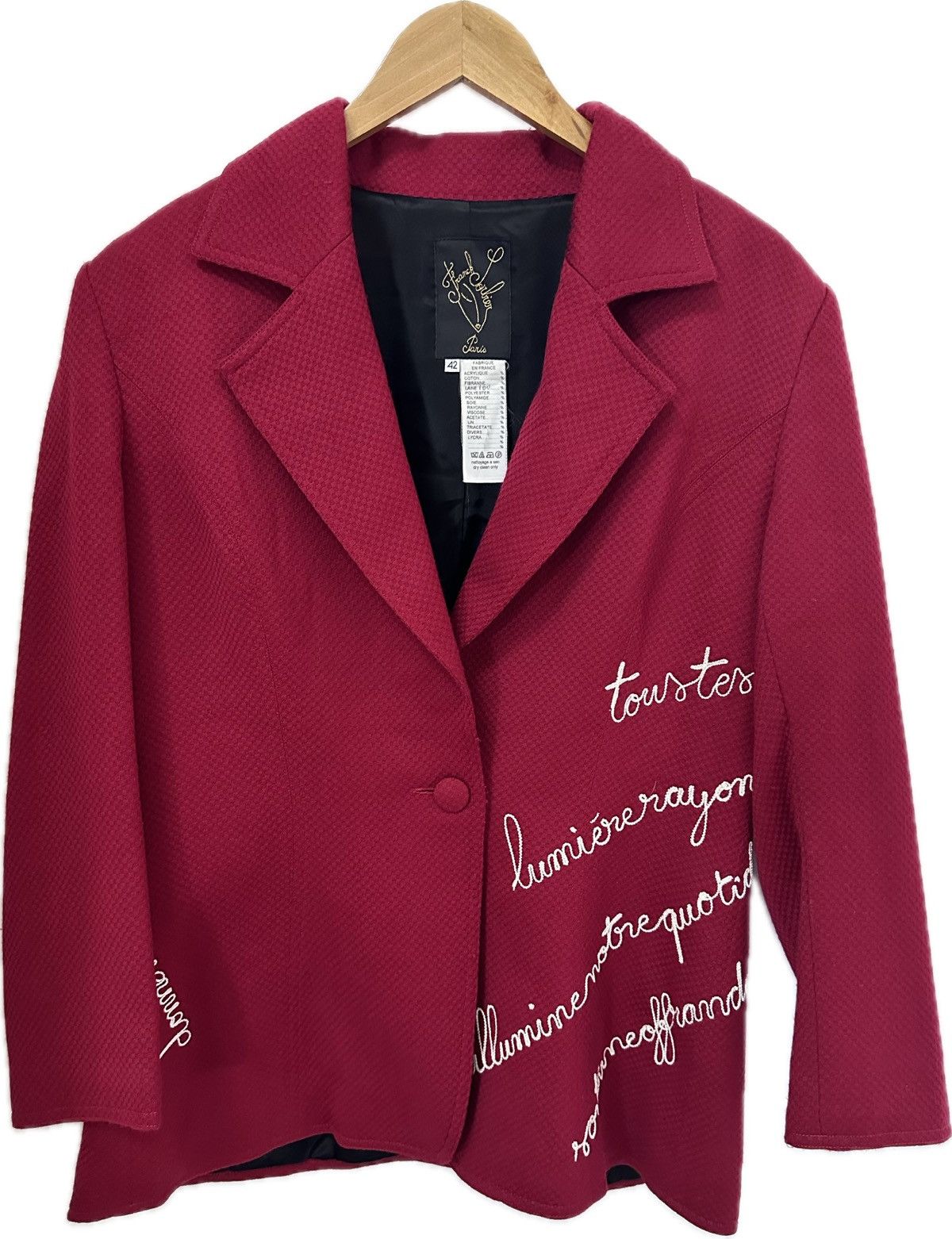 Other Franck Sorbier Paris HAUTE COUTURE Blazer Jacket Embroidered Size M / US 6-8 / IT 42-44 - 16 Thumbnail
