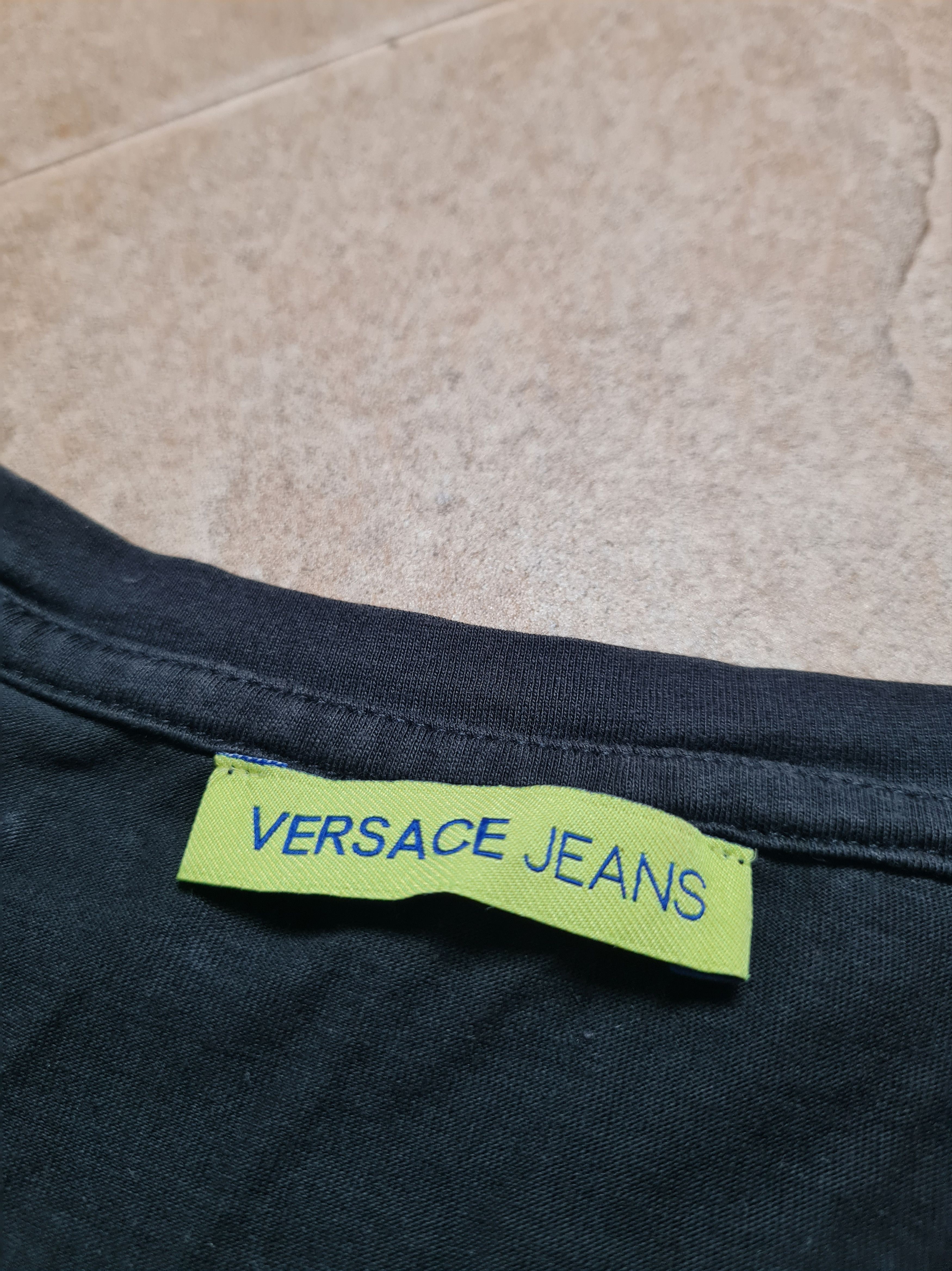 Versace Womens T-shirts Versace Jeans black Big Logo Shirt Size M Size M / US 6-8 / IT 42-44 - 8 Thumbnail