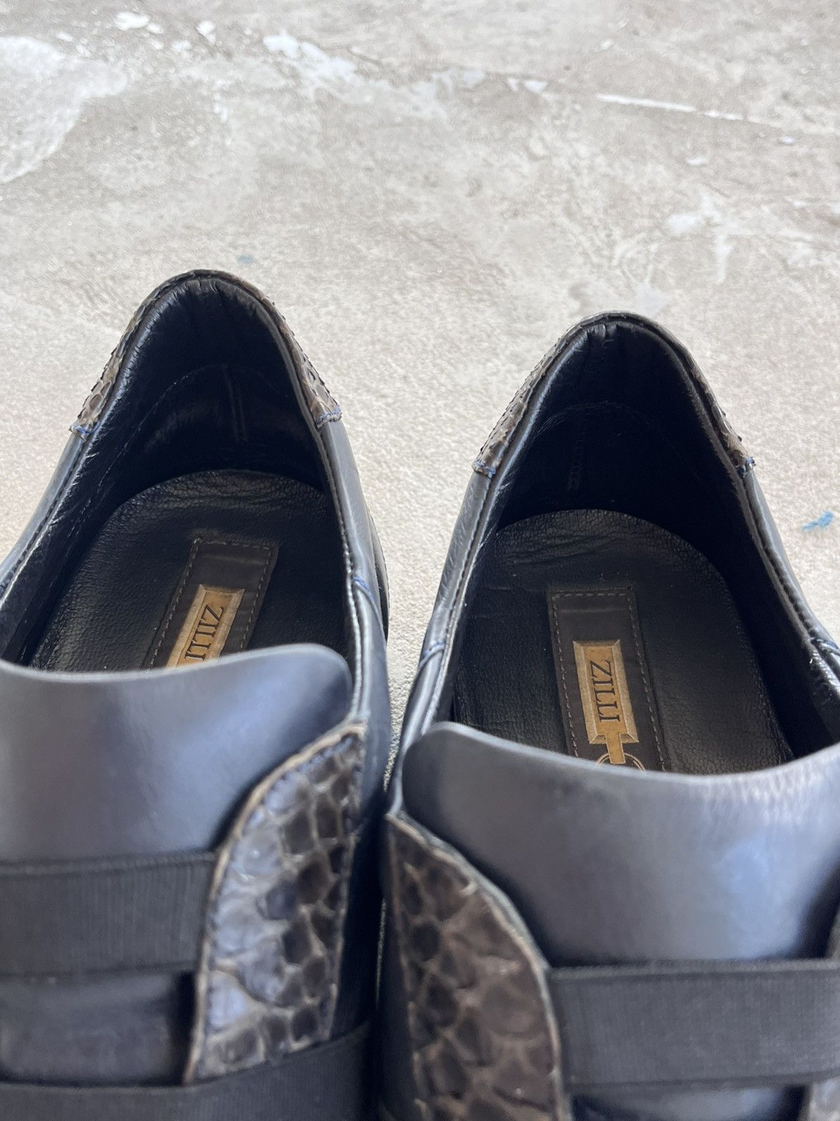 Zilli Rare Vintage Zilli Crocodile Leather Loafers Luxury Y2K Size US 12 / EU 45 - 20 Thumbnail