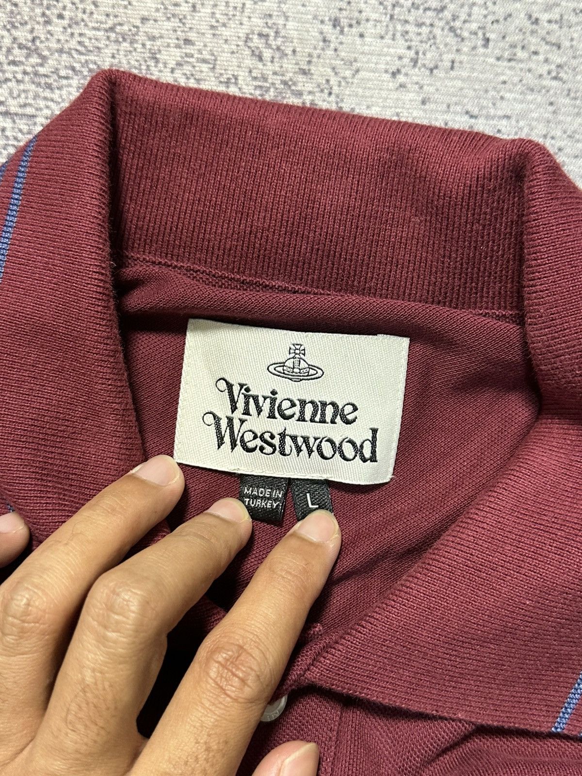 Vivienne Westwood Vivienne Westwood Long Sleeve Shirts Maroon Size US L / EU 52-54 / 3 - 7 Thumbnail