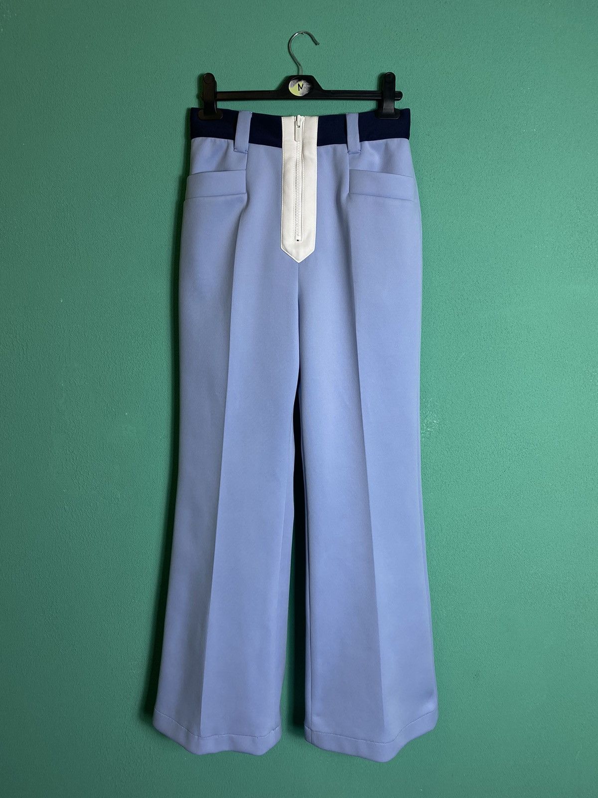 image of Miu Miu By Prada Pants in Blue, Women's (Size 28)