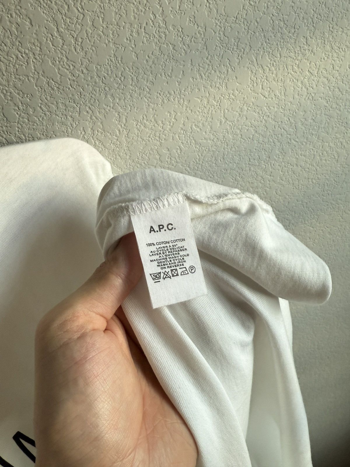 A.P.C. White “Substance” Logo Tee Size US XL / EU 56 / 4 - 6 Thumbnail