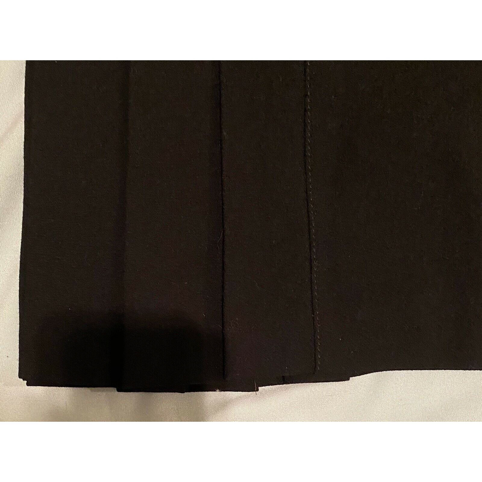 Les Copains VTG Les Copains 42 US 6 Pleated Black Midi Skirt Stretch Woo Size 28" / US 6 / IT 42 - 3 Thumbnail