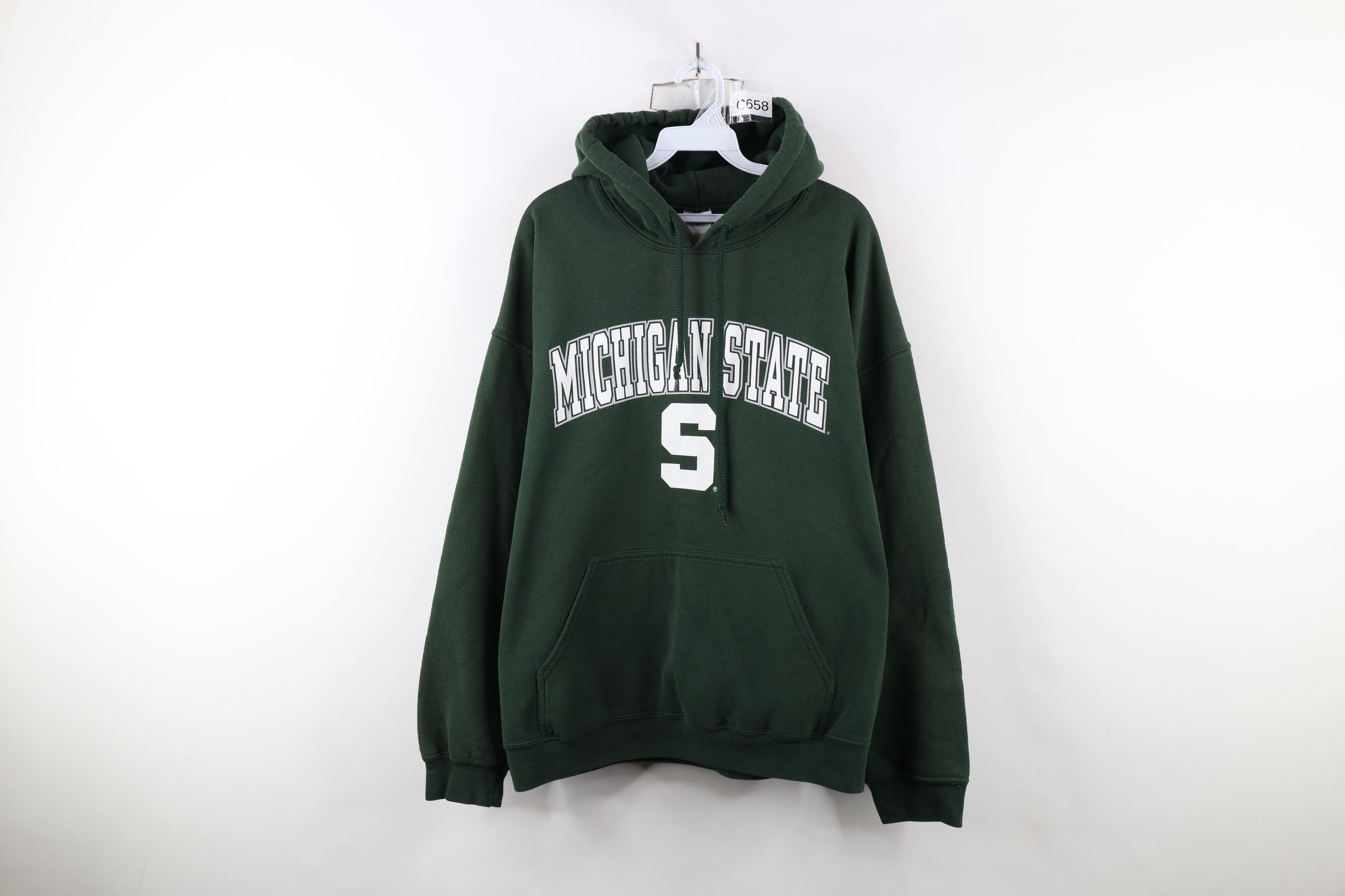 Vintage Vintage 90s Y2K Michigan State University Hoodie Sweatshirt Size US XL / EU 56 / 4 - 1 Thumbnail