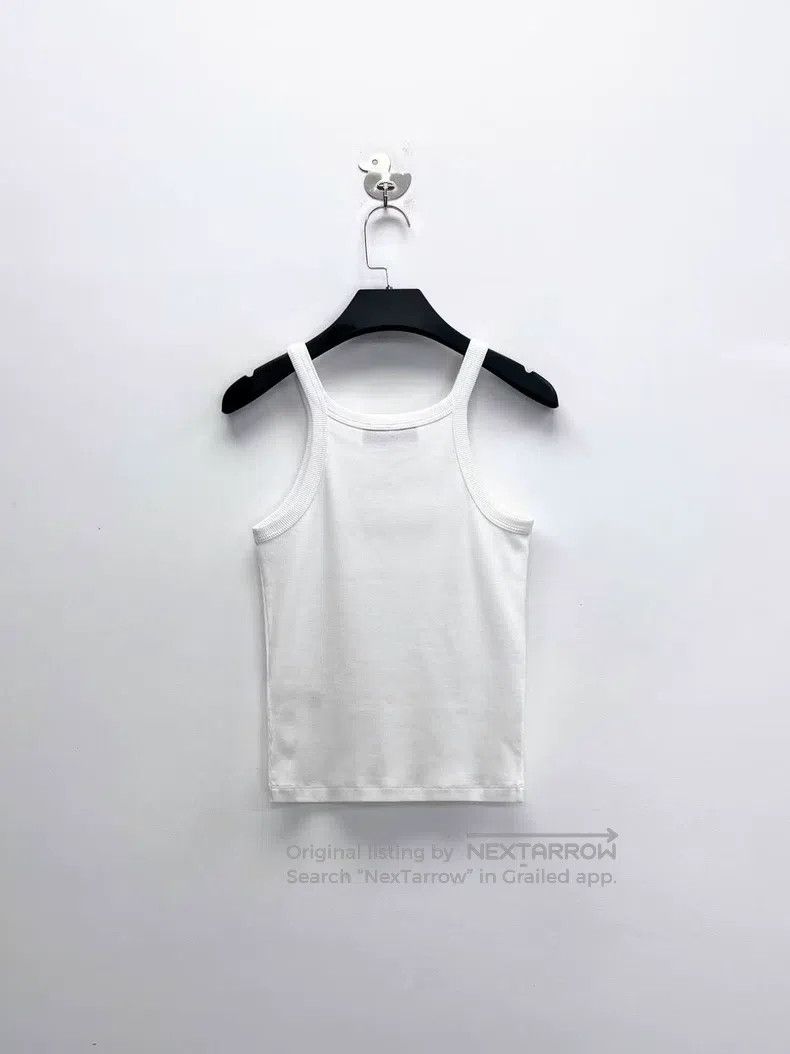 Fendi Fendi White Embroidered Double F Letter Logo Ribbed Knit C Size XS / US 0-2 / IT 36-38 - 2 Thumbnail