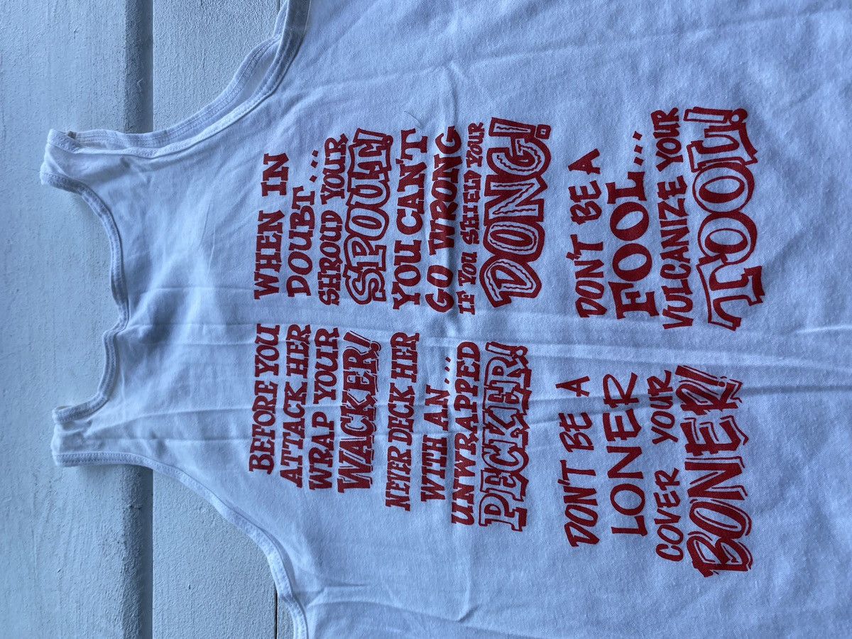 Other 🔗90s humor tank top NATIONAL CONDOM WEEK Joke shirt mens Size US M / EU 48-50 / 2 - 11 Thumbnail