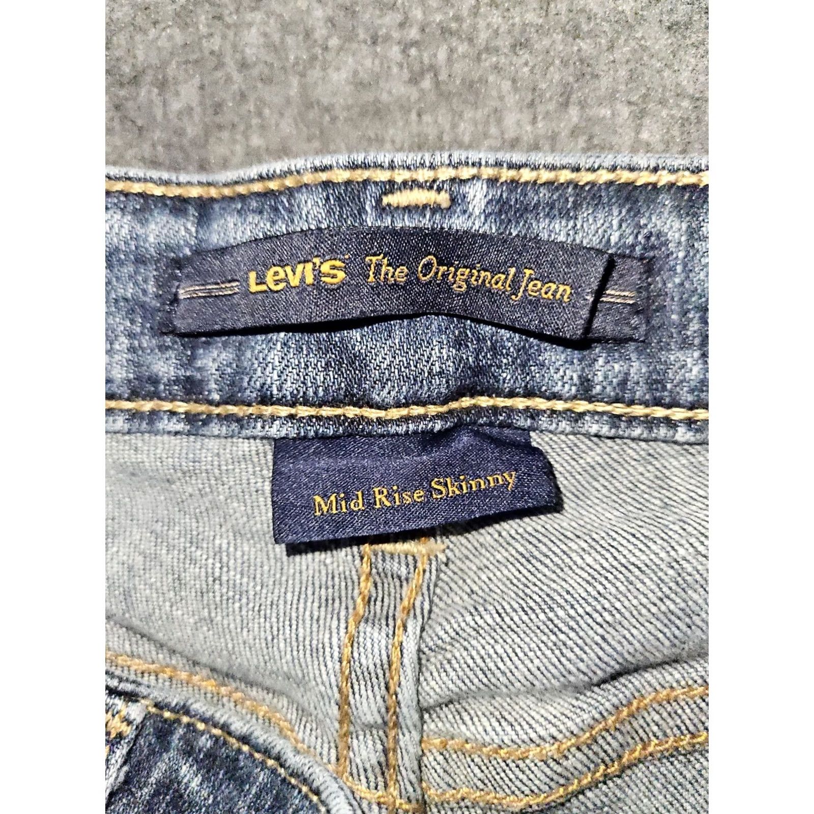 Levi's Levi's Mid Rise Skinny Jeans Women's 6 Regular Dark Denim Red Tab 90s College Casual Size 28" / US 6 / IT 42 - 2 Thumbnail