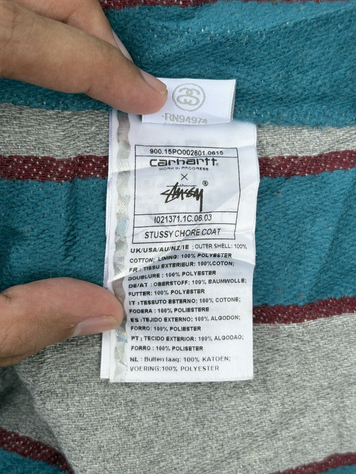 Carhartt × Stussy Stussy X Carhartt Chore Coat Size US M / EU 48-50 / 2 - 7 Thumbnail