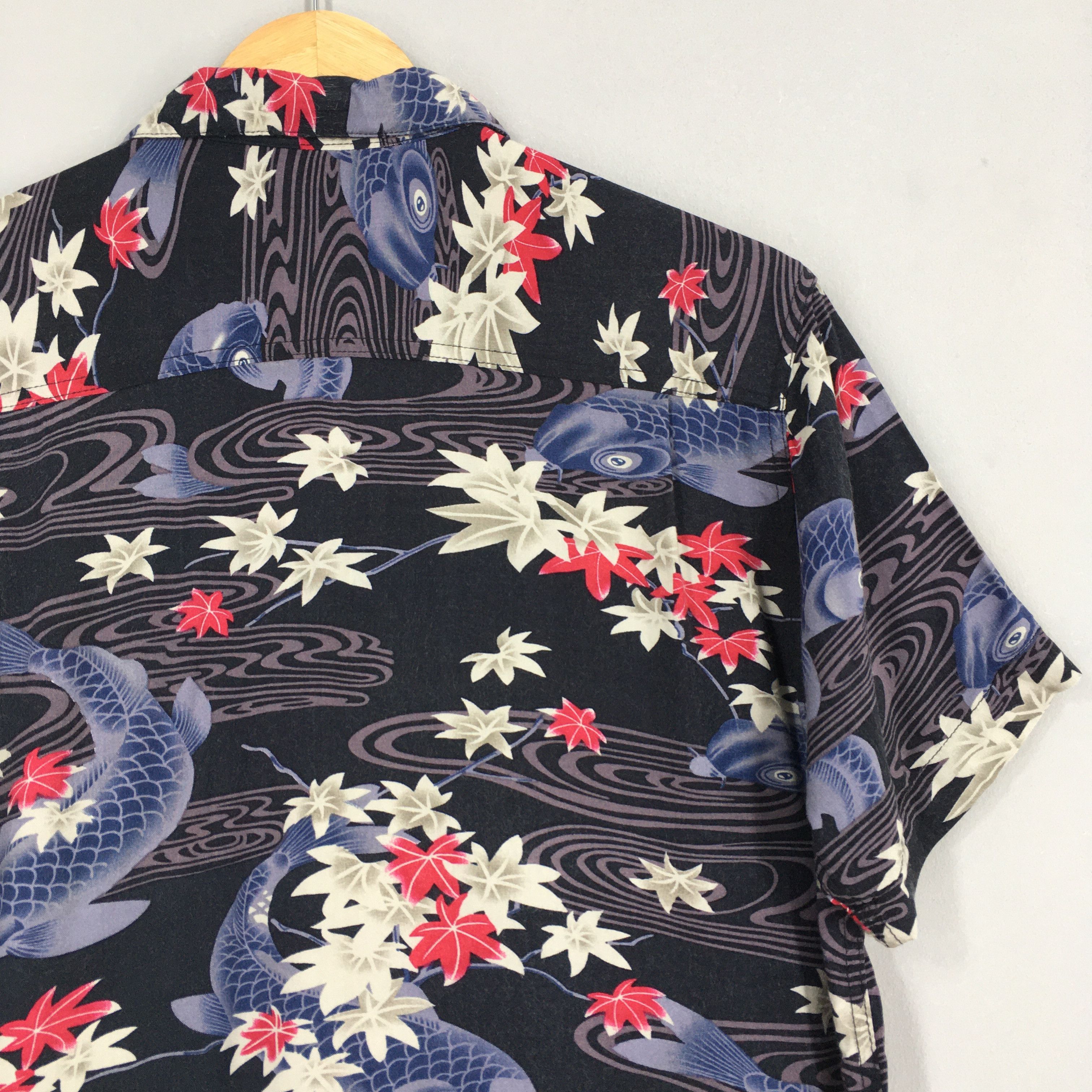 Sun Surf Vintage Hawaiian Japanese Koi Fish Rayon Shirt Medium Size US M / EU 48-50 / 2 - 8 Thumbnail