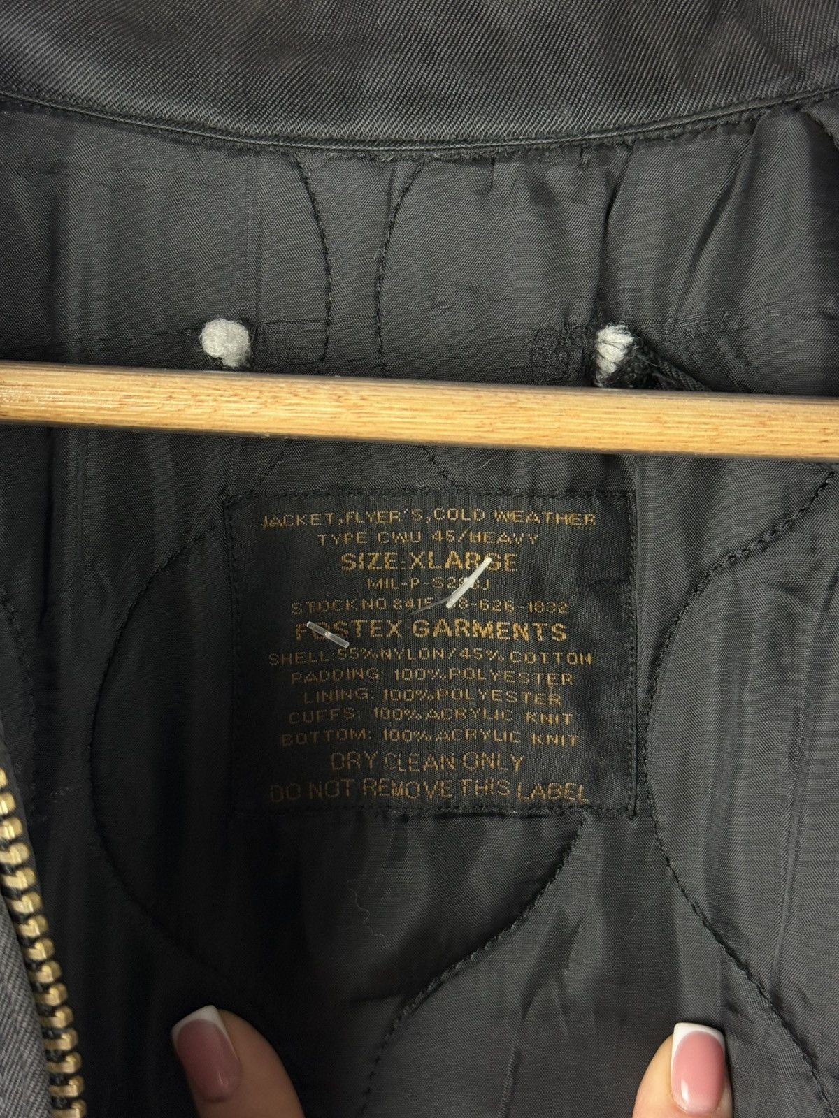 Fostex Garments Fostex Garments VTG CWU 45 Heavy Flyer’s Nylon Bomber Jacket Size US XL / EU 56 / 4 - 12 Thumbnail