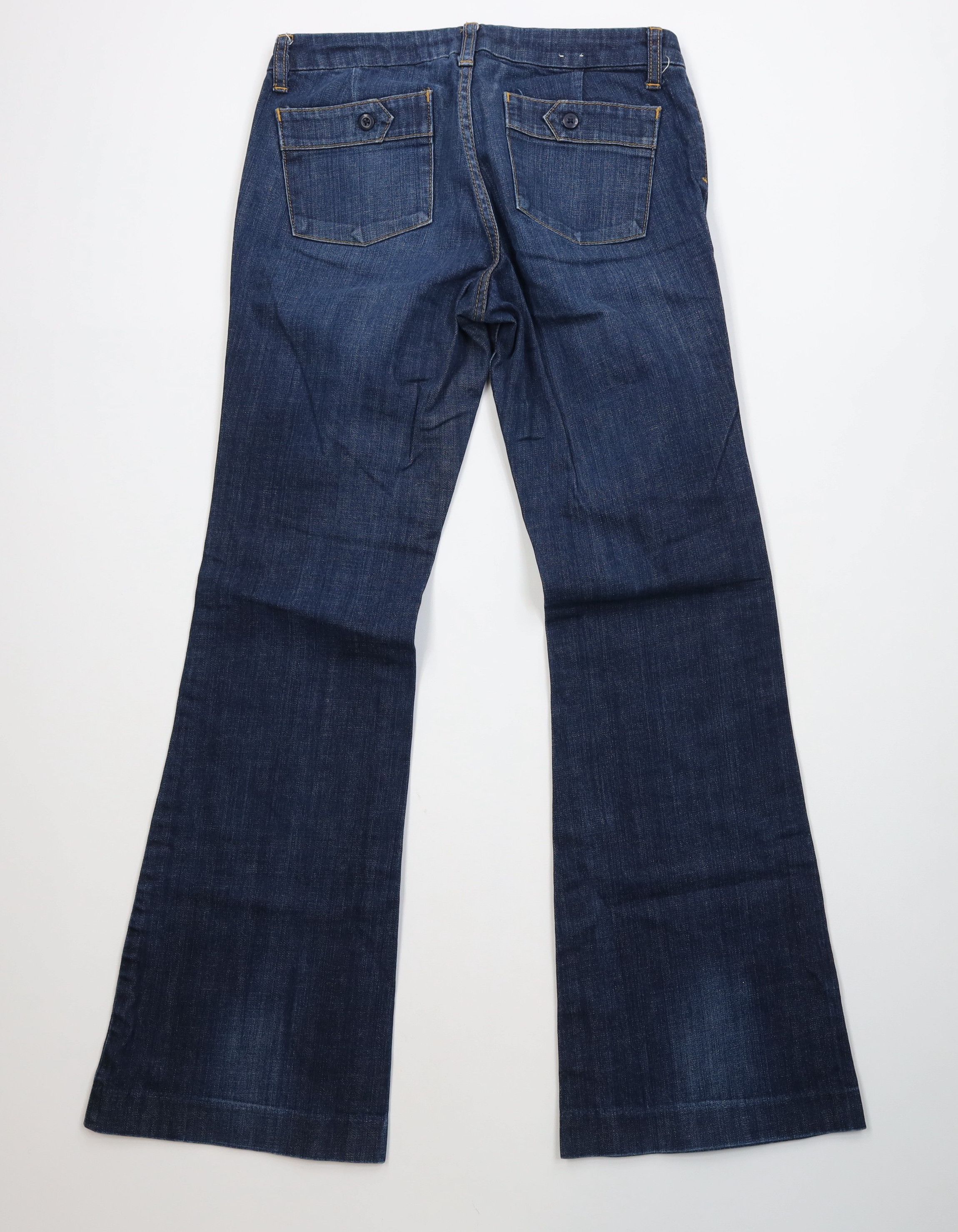 Banana Republic Vintage Y2K Banana Republic Flared Wide Leg Jeans Blue Size 27" / US 4 / IT 40 - 9 Thumbnail