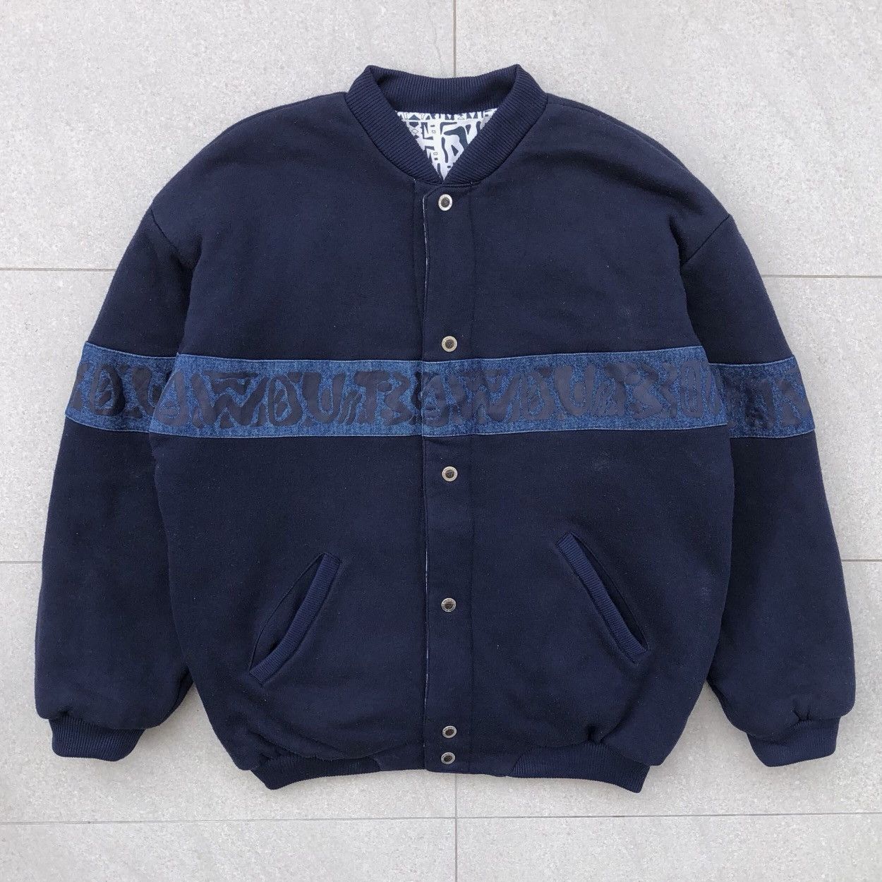 Japanese Brand Vintage Blowout L.A. Reversible Bomber Jacket Size US L / EU 52-54 / 3 - 3 Thumbnail