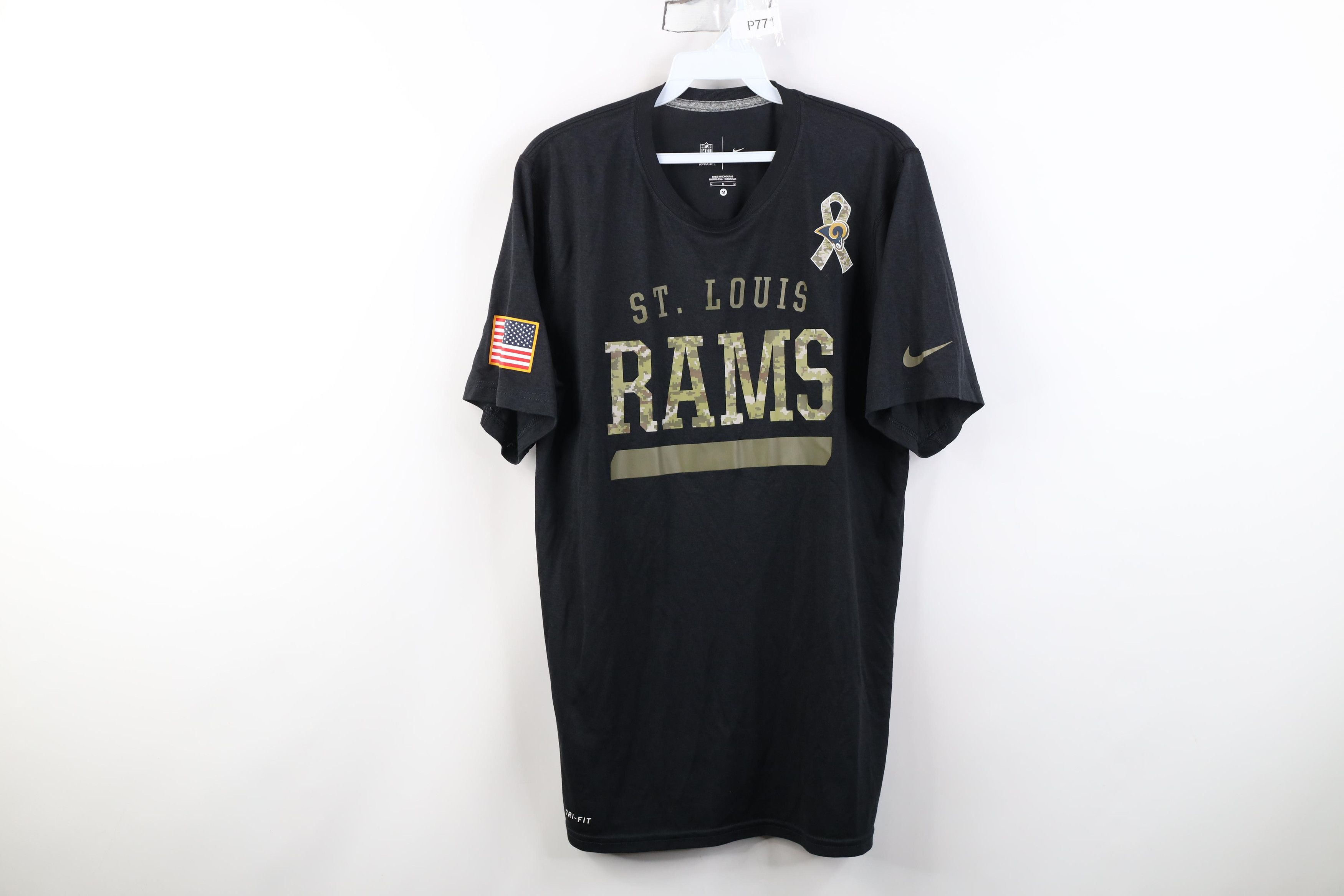 Nike Nike On Field Service St Louis Rams Football T-Shirt Black Size US M / EU 48-50 / 2 - 1 Thumbnail