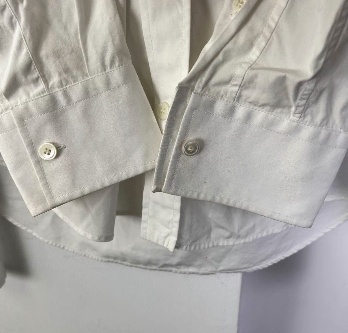 Balenciaga Balenciaga Cuff Embroidered Logo Shirt K12 Size US S / EU 44-46 / 1 - 6 Thumbnail