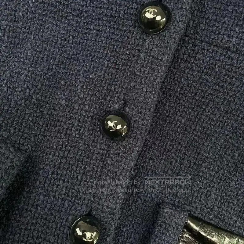 Chanel Chanel Blue Long Coat for Women . Size M / US 6-8 / IT 42-44 - 4 Thumbnail