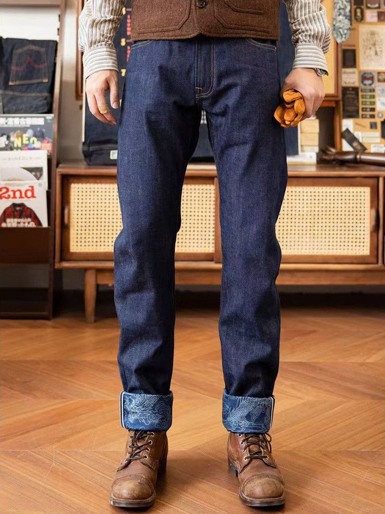 Designer × Japanese Brand 140z Natural Indigo Selvedge Denim Size US 32 / EU 48 - 4 Thumbnail
