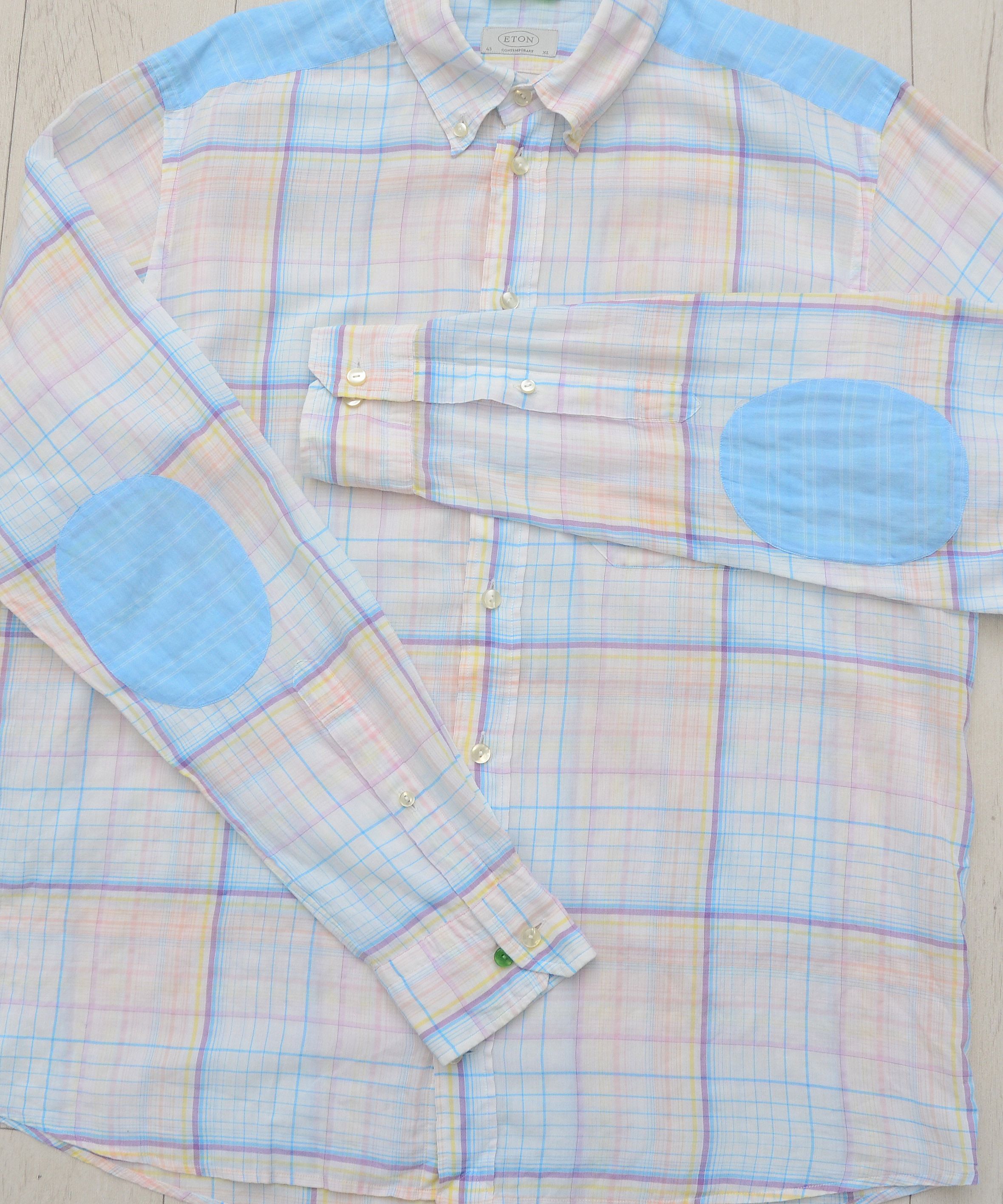 Eton Eton Luxury Shirt Button Patchwork Size US XL / EU 56 / 4 - 2 Thumbnail