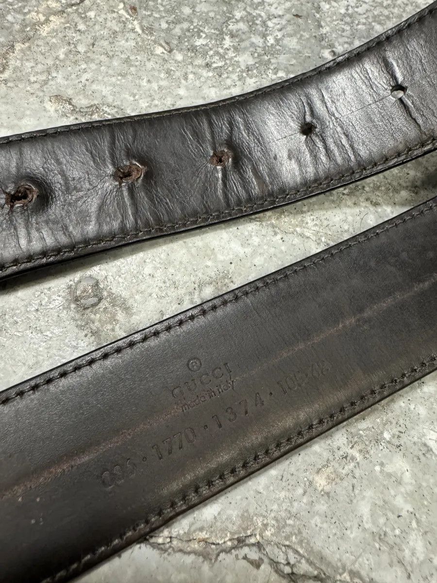 Gucci 2000s Gucci Black Leather G Belt Size ONE SIZE - 5 Thumbnail