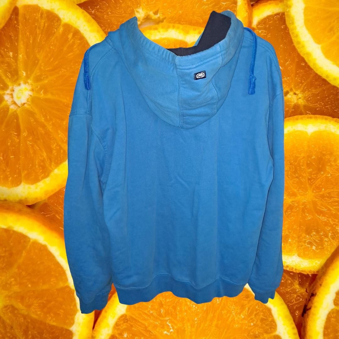 Ecko Unltd. Ecko Unltd Blue Full Zip Hooded Sweatshirt With Ecko Unltd o Size US L / EU 52-54 / 3 - 7 Thumbnail