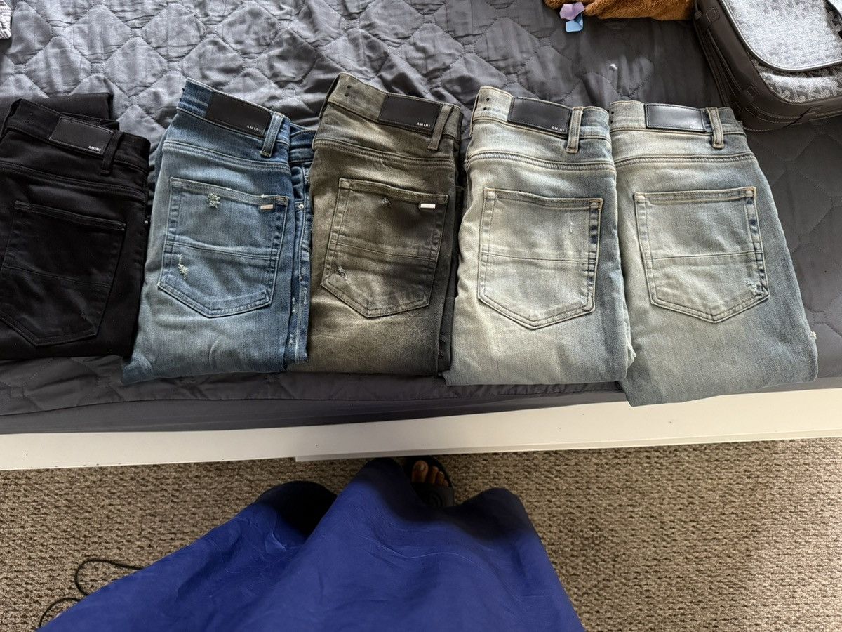 Amiri MX1 JEAN IN ITALIAN STRETCH DENIM Size US 29 - 20 Thumbnail