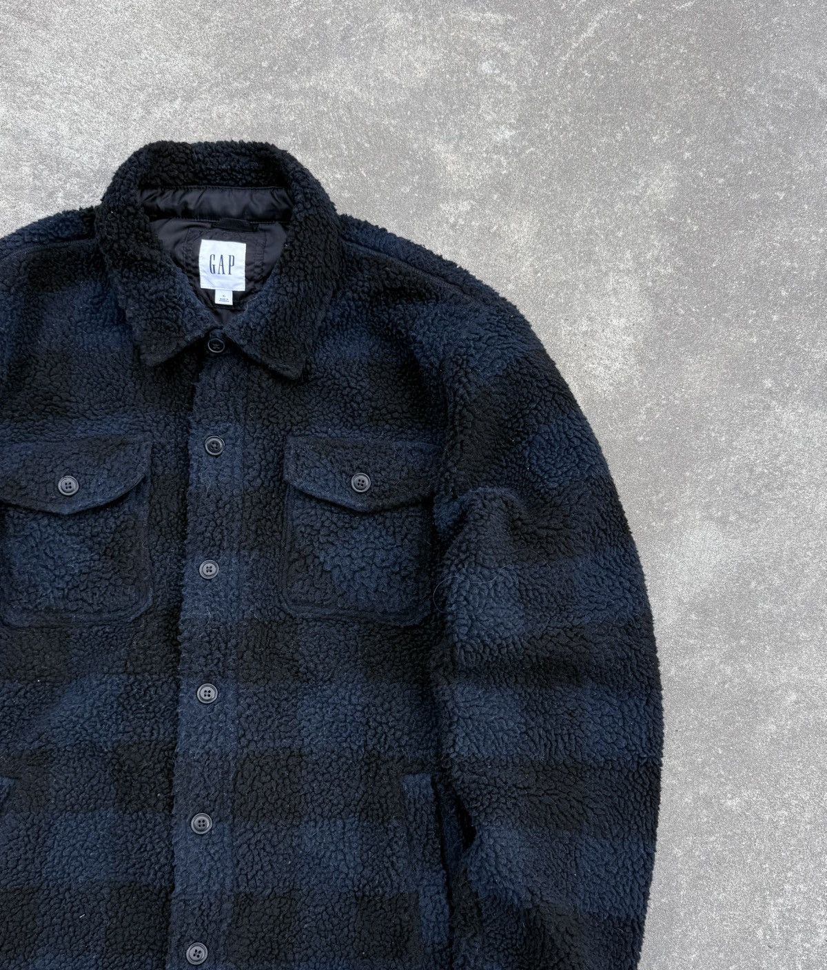 Gap × Vintage Vintage GAP luxury streetwear rare track fleece jacket Size US XL / EU 56 / 4 - 4 Thumbnail