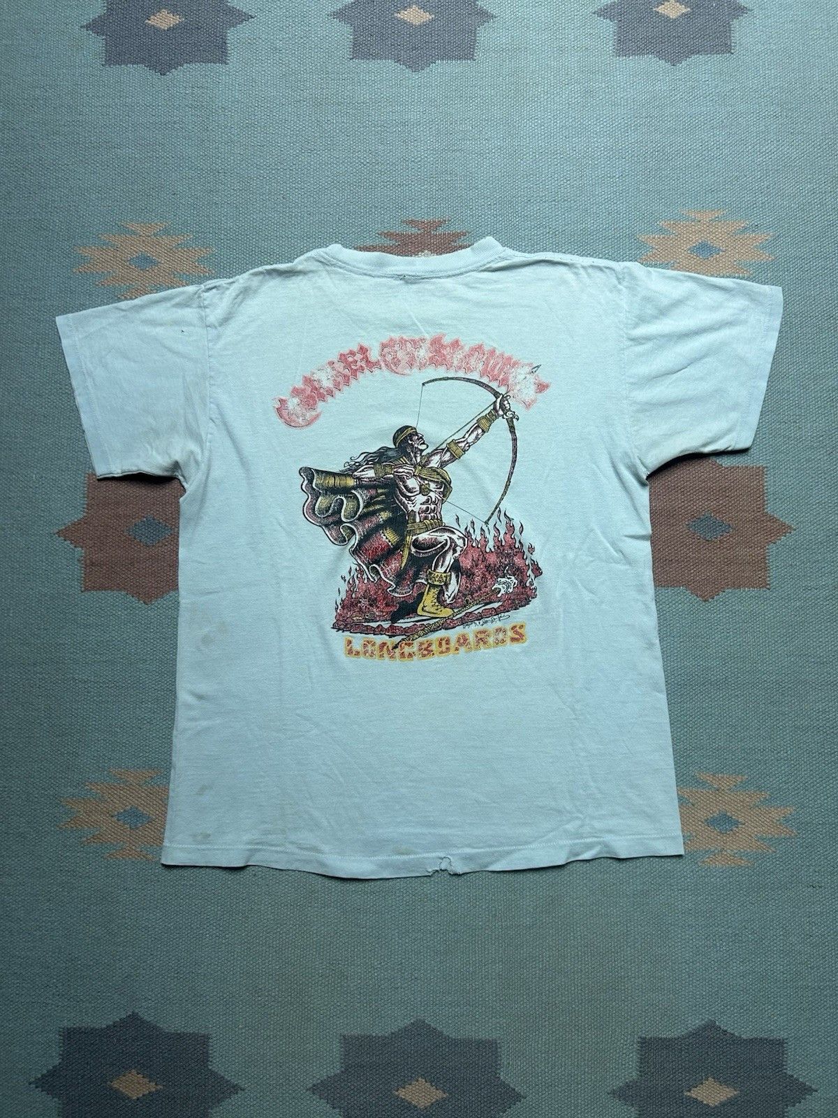 Vintage Vtg 70s t shirt Israel Paskowitz longboards surf skate M Size US M / EU 48-50 / 2 - 1 Thumbnail