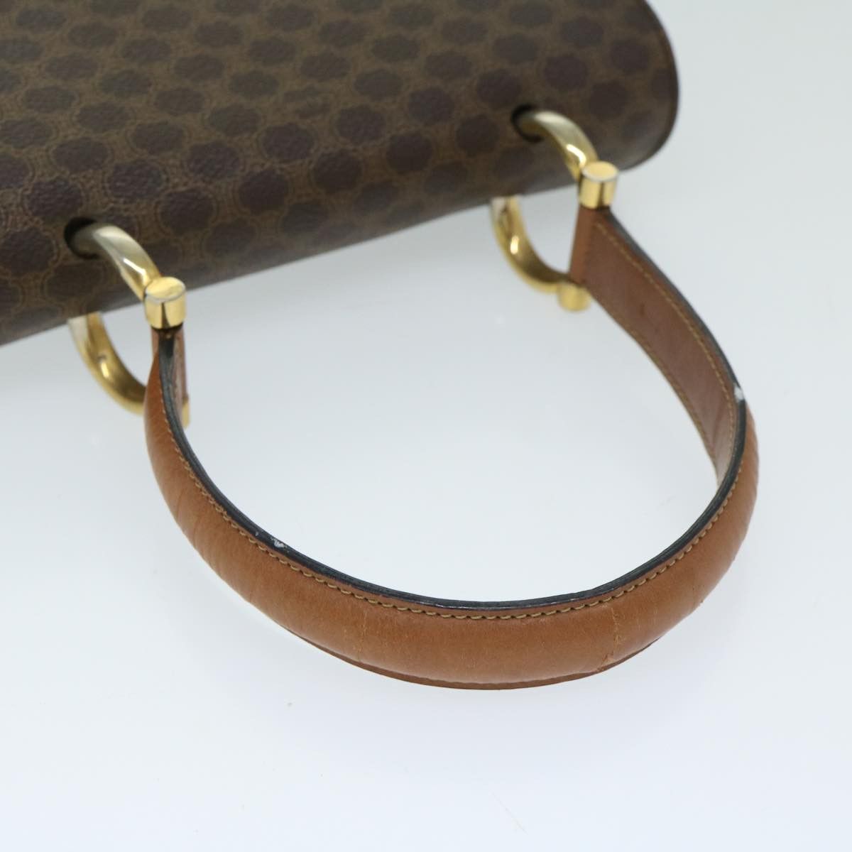 Celine CELINE Macadam Canvas Hand Bag Pvc Brown Size ONE SIZE - 7 Thumbnail