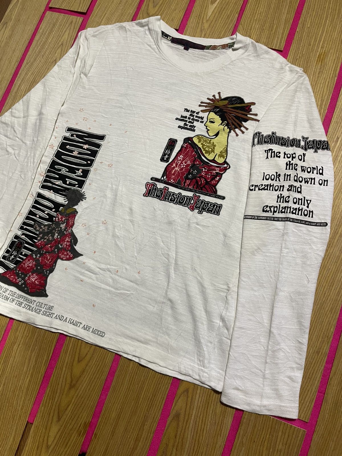 If Six Was Nine VINTAGE SUKAJAN long sleeve tshirt japanese style Size US M / EU 48-50 / 2 - 5 Thumbnail