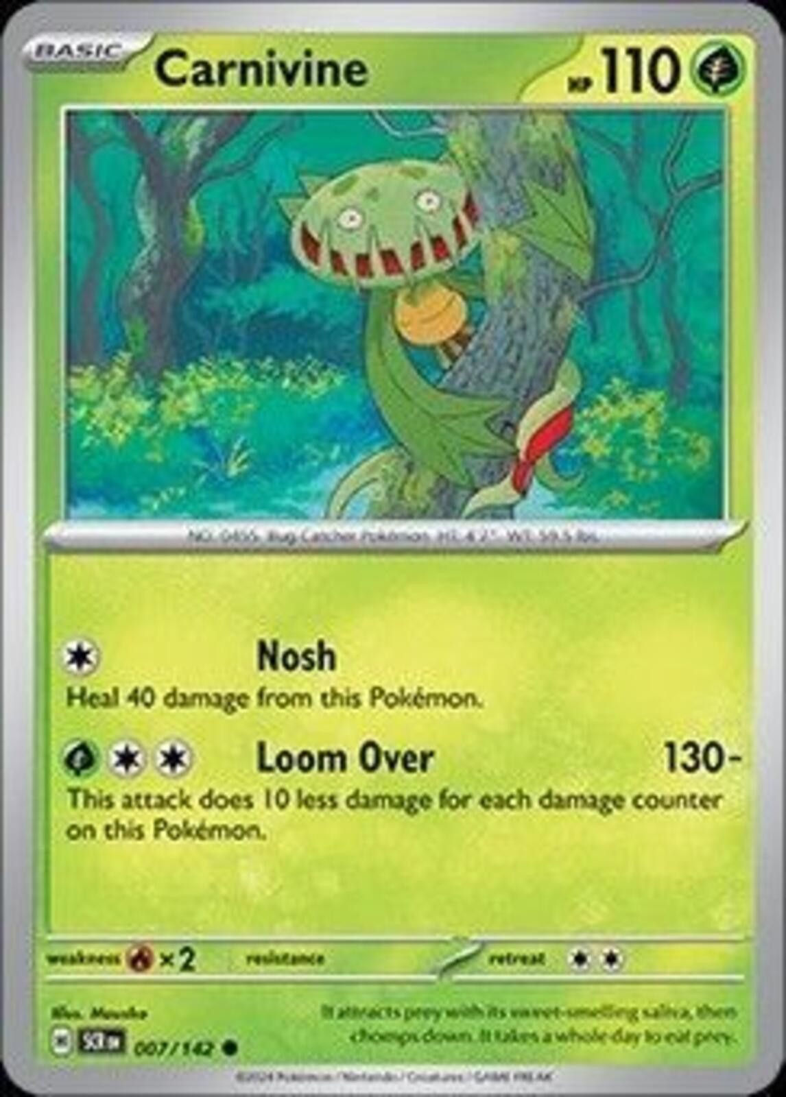 Pokemon Carnivine #007/142 Size ONE SIZE - 1 Thumbnail