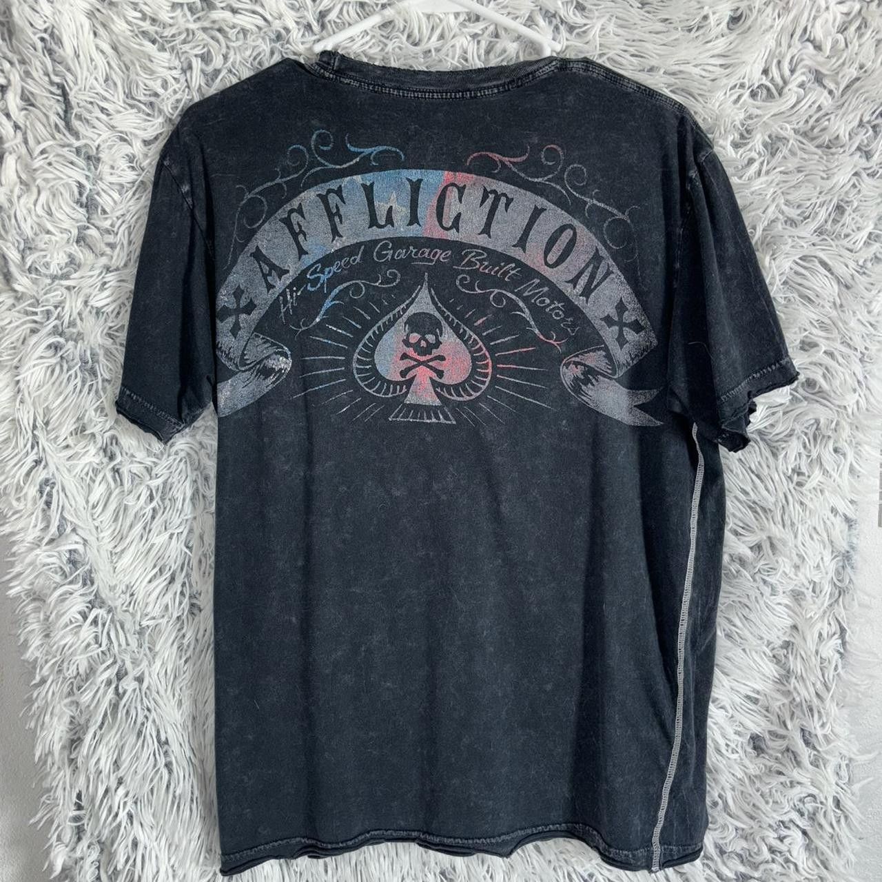 Affliction Affliction black and grey t-shirt Size US M / EU 48-50 / 2 - 2 Thumbnail