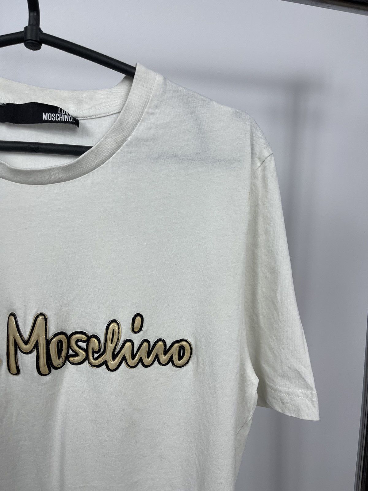 Moschino Love Moschino T-Shirt Size M (USA) Big Logo White Size US M / EU 48-50 / 2 - 2 Thumbnail