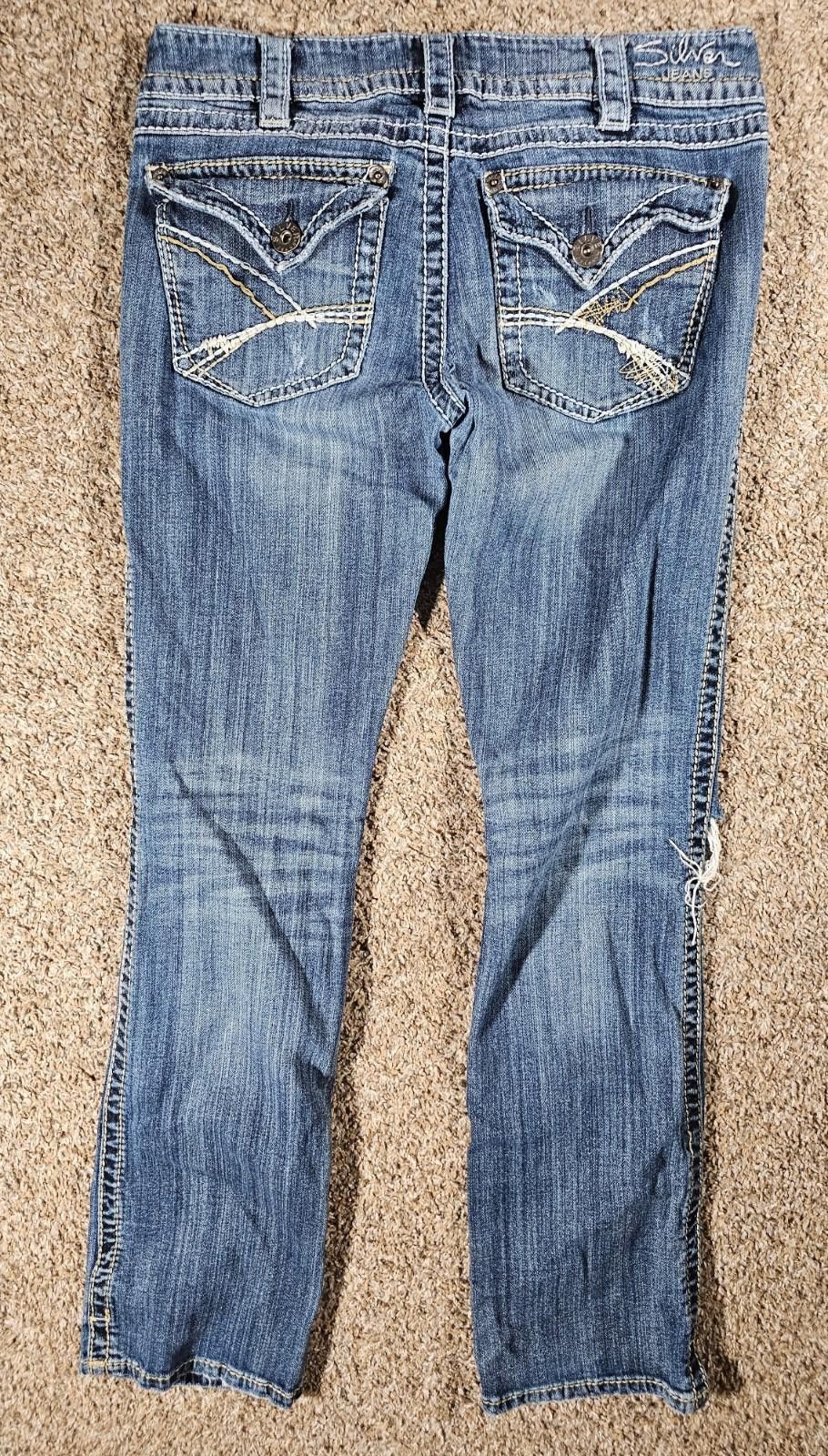 Silver Jeans Co. Silver Jeans Mckenzie Slim bootcut Womens 30x34 Flap Pockets Size 30" / US 8 / IT 44 - 9 Thumbnail
