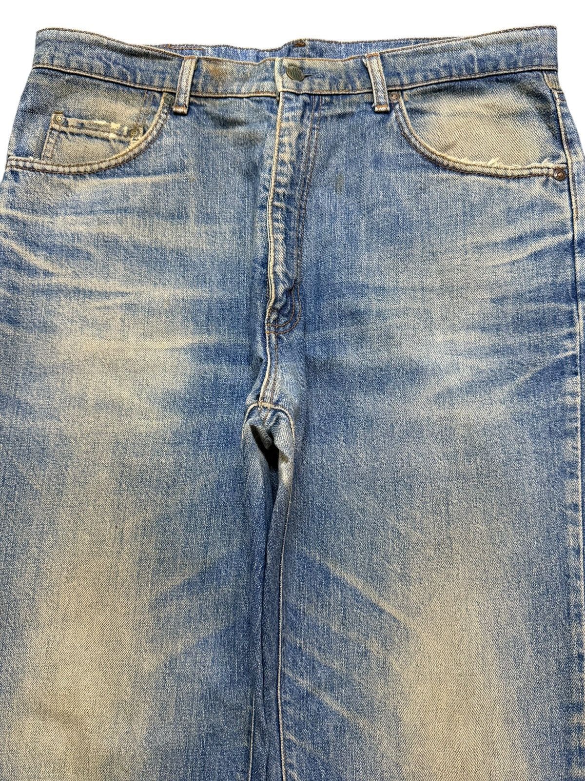 Big John Vintage Big John Blue Mud Wash Faded Clawmark Wide Leg Baggy Size US 36 / EU 52 - 3 Thumbnail
