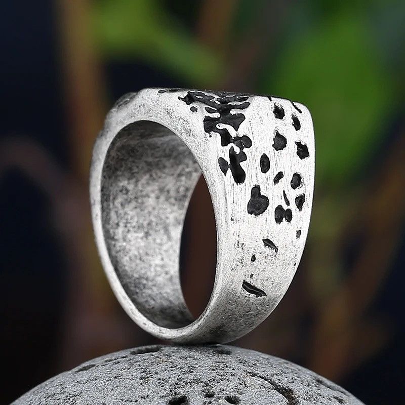 Jewelry × Vintage Stainless-Steel Retro Rock Ring Size ONE SIZE - 3 Thumbnail
