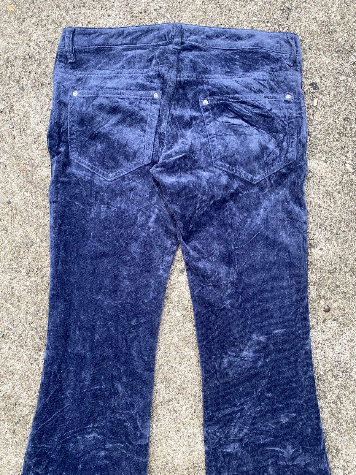Japanese Brand × LE CIEL BLEU 2000s - Le Ciel Bleu Japan Velvet Low Rise Flare Pant Size US 29 - 9 Thumbnail