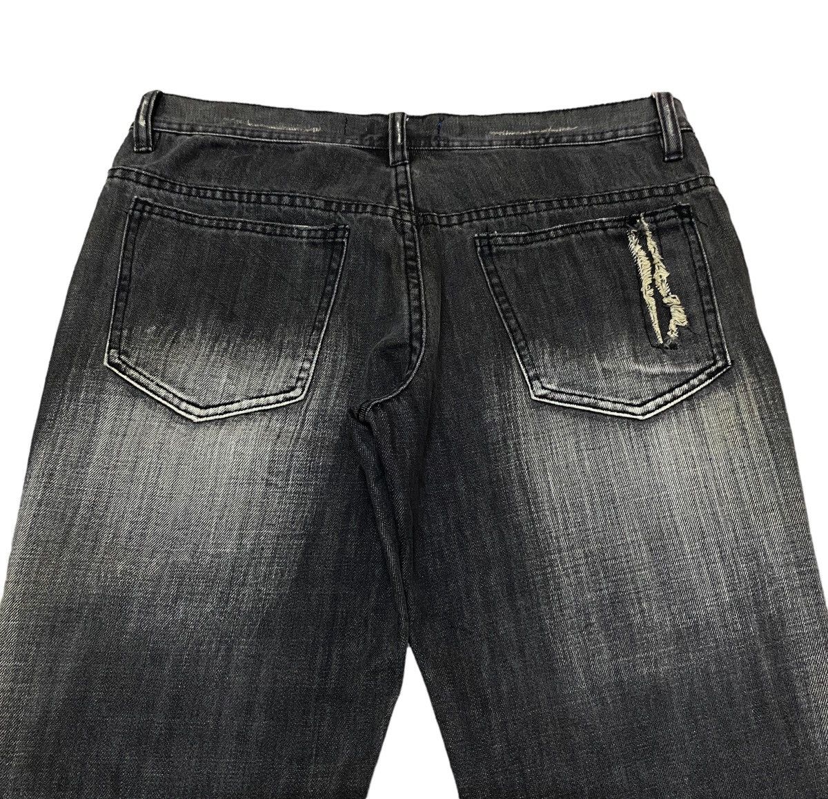 If Six Was Nine Very Rare Design Vintage Japanese Brand Riot Jeans 2000s Size US 33 - 4 Thumbnail