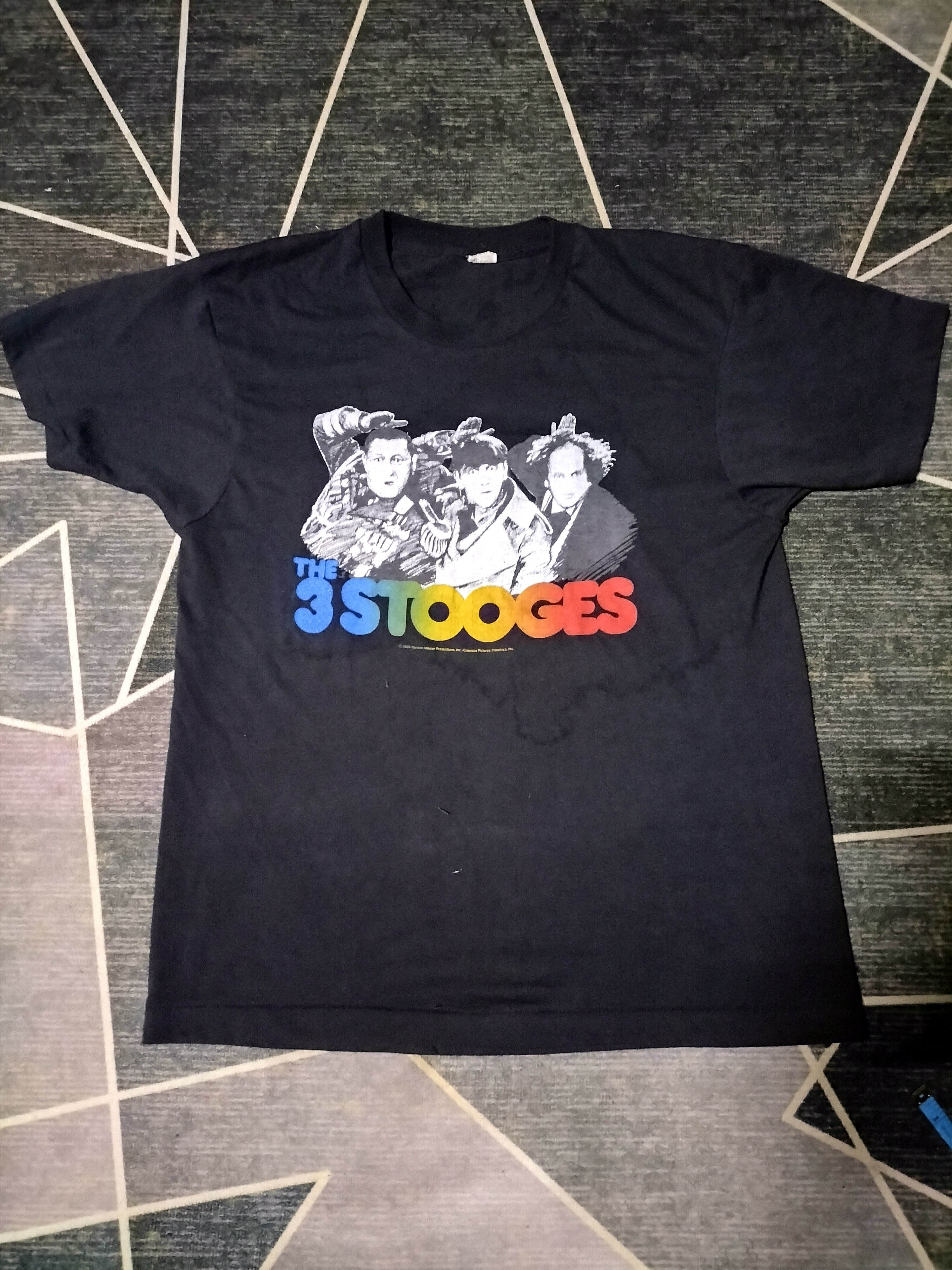 Band Tees × Vintage Vintage 80s The 3 Stooges 1988 fashion Kurt Cobain movies Size US L / EU 52-54 / 3 - 1 Thumbnail