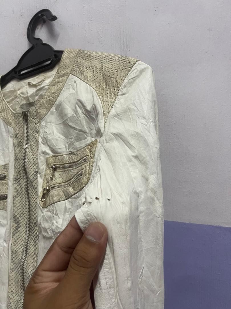 Le Grande Bleu (L.G.B.) LGB STYLE GUERRIERO SNAKE LEATHER TRIM BONDAGE BUCKLE JACKET Size S / US 4 / IT 40 - 6 Thumbnail