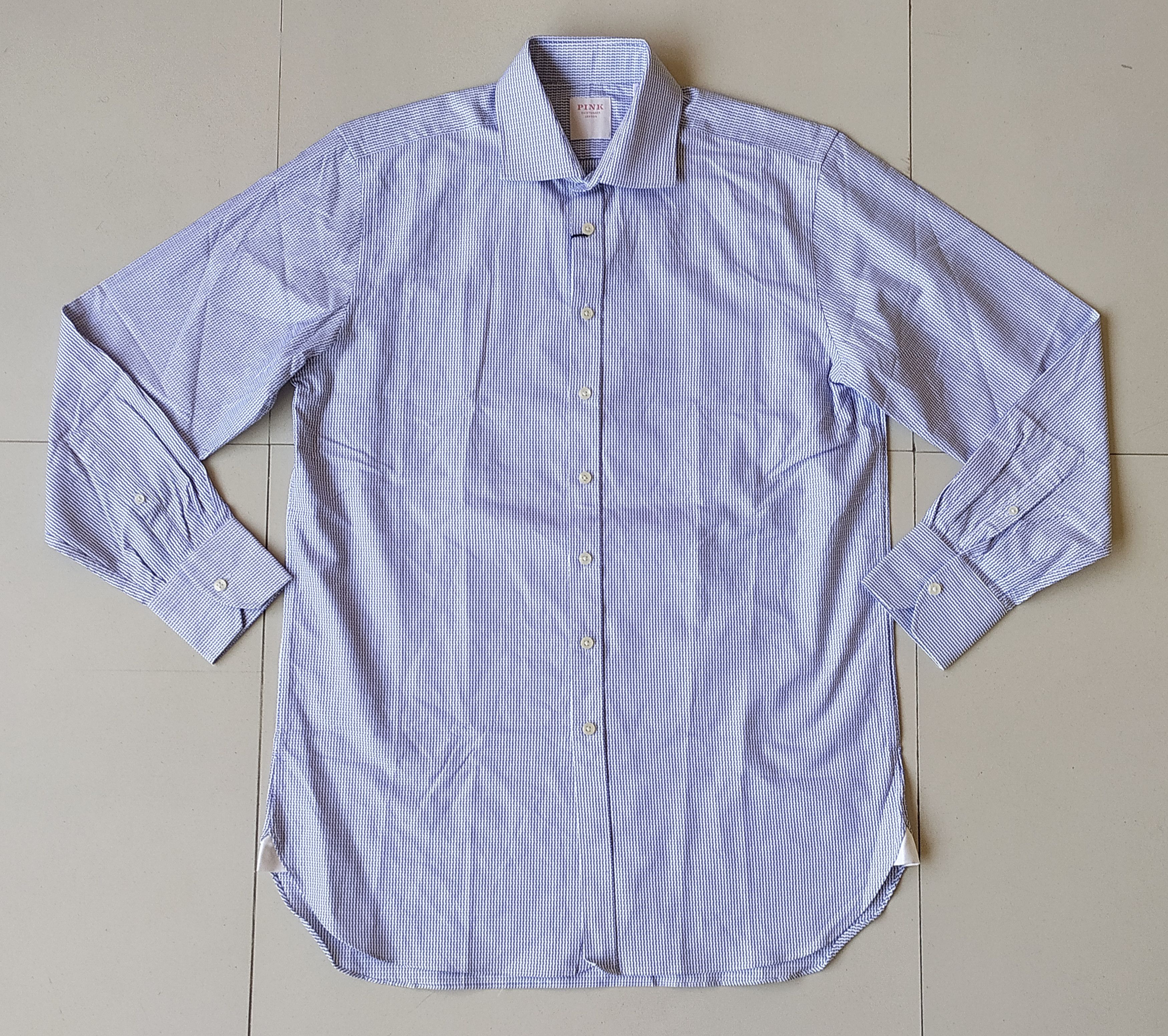 Thomas Pink Thomas Pink Formal Micro stripe Shirt Free Shipping T/59 Size US L / EU 52-54 / 3 - 2 Thumbnail