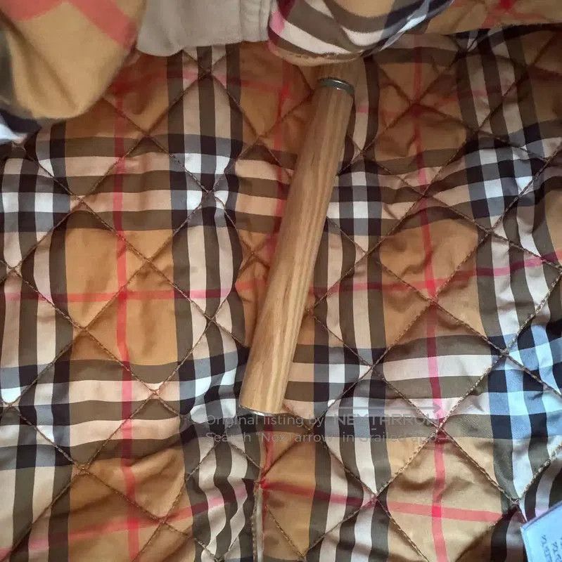 Burberry Burberry Khaki Cotton Winter Mid-Length Coat. Size M / US 6-8 / IT 42-44 - 4 Thumbnail