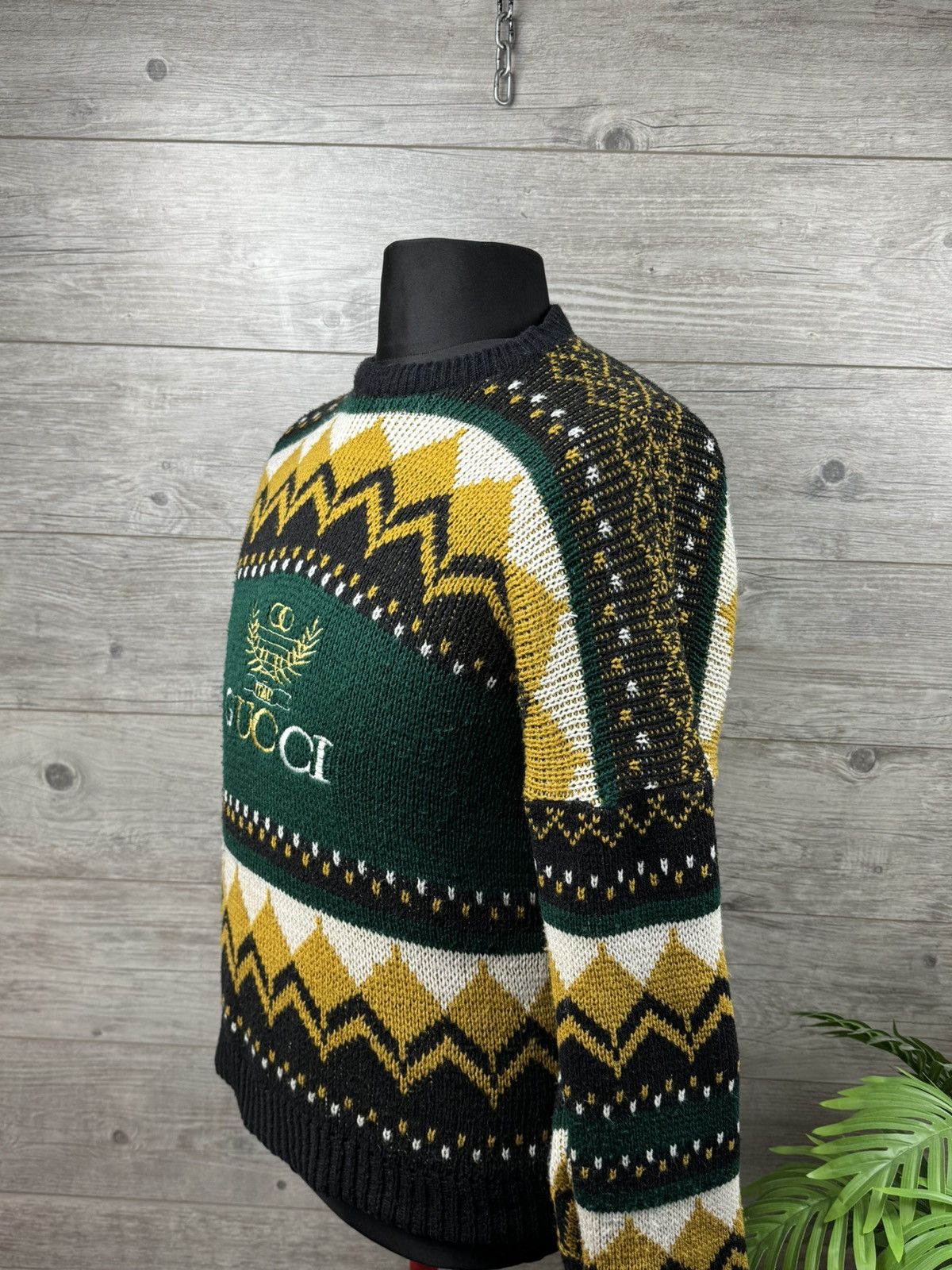 Japanese Brand 90s Gucci style sweater rare vintage Size US M / EU 48-50 / 2 - 3 Thumbnail