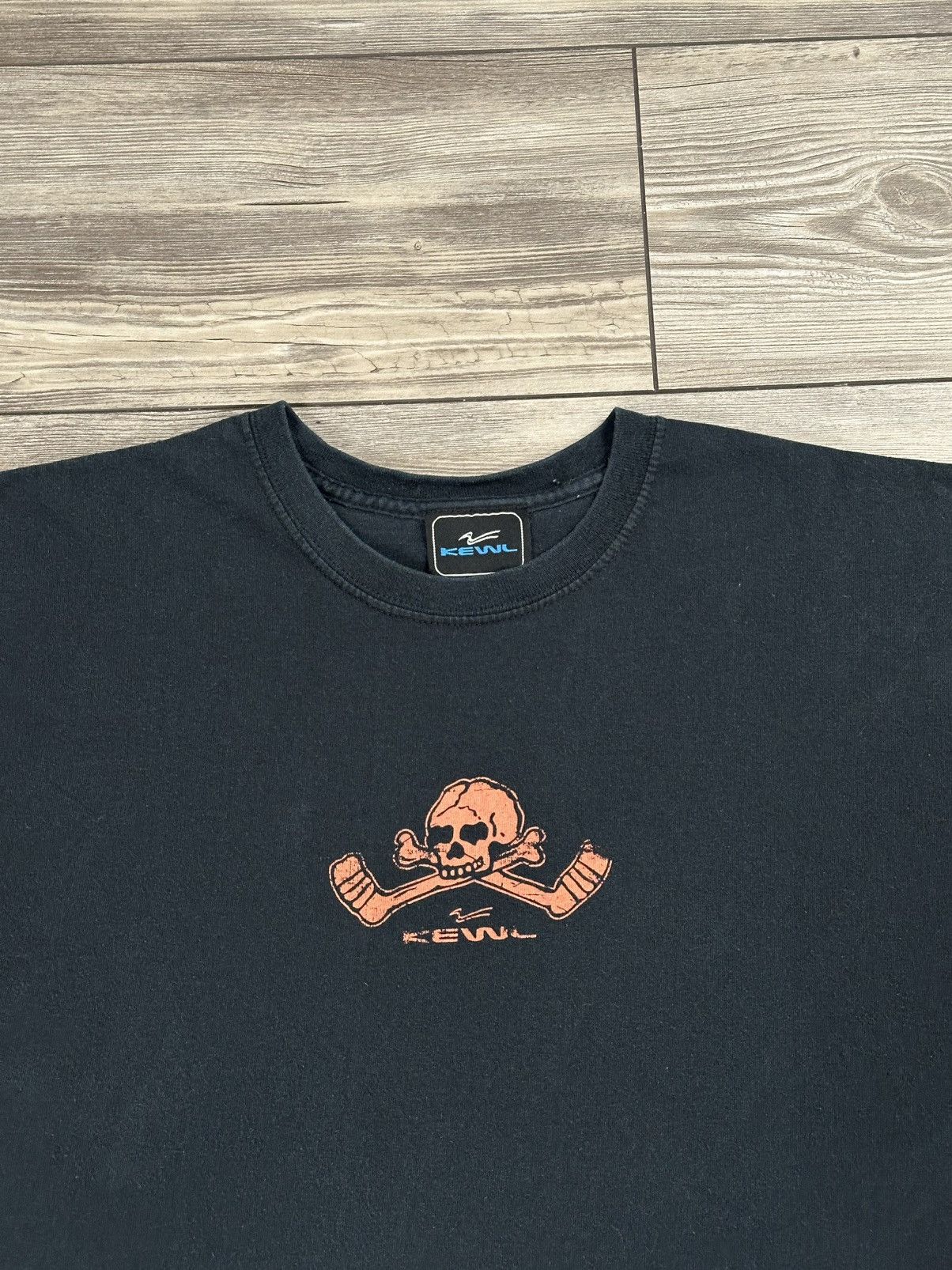 Vintage Vintage Y2K Kewl Sudden Death Overtime Skull Hockey T Shirt Size US L / EU 52-54 / 3 - 3 Thumbnail