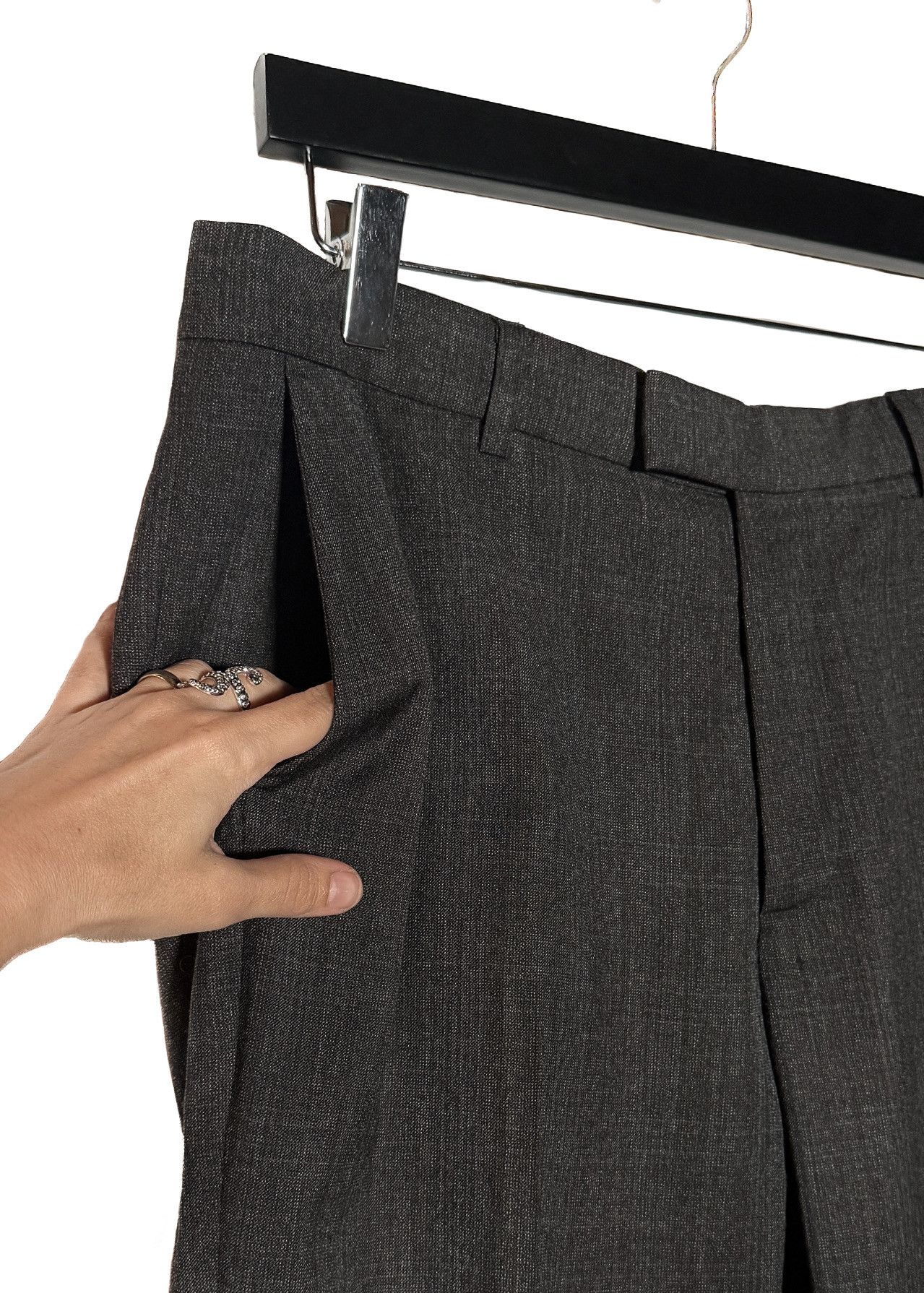 Raf Simons Raf Simons FW07 Charcoal Dress Pants Size US 32 / EU 48 - 4 Thumbnail