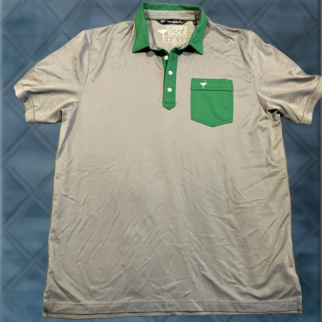 TravisMathew Travis Mathew Chive Golf Polo Gray Short Sleeve Men’s XL Polo Golf Pima Cotton Polyester Casual Travel Outdoor Preppy Logo Dad Beach Sports Size US XL / EU 56 / 4 - 1 Thumbnail