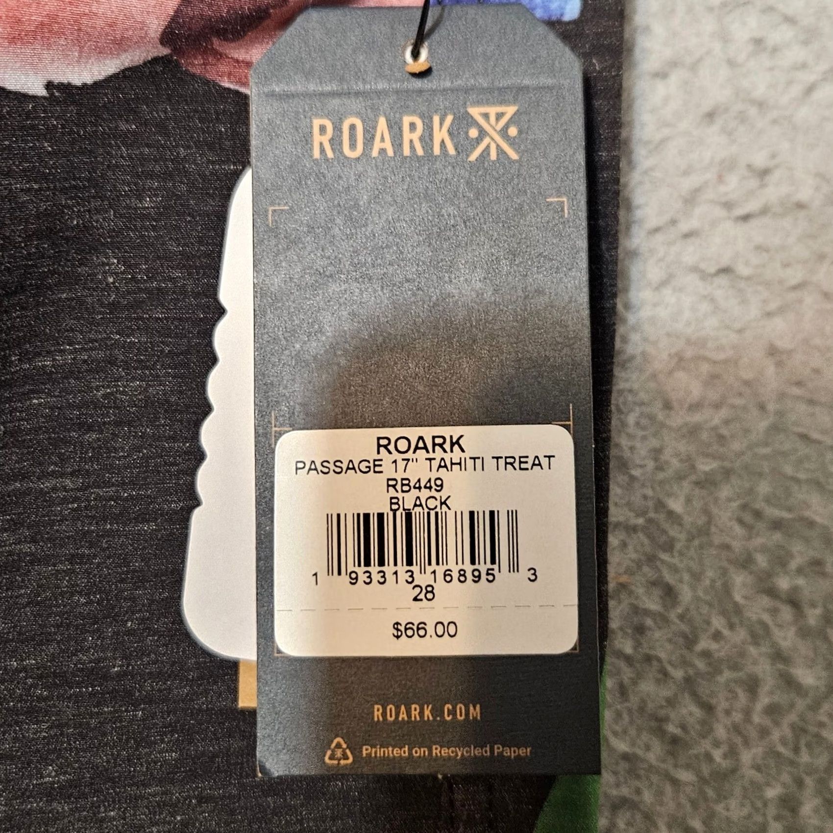 Roark Roark Passage Board Shorts Men's 28 Black Tahiti Treat NWT Bottom Marine Pattern 17" 7" Inseam Size 28 Regular NWT Size US 28 / EU 44 - 5 Thumbnail