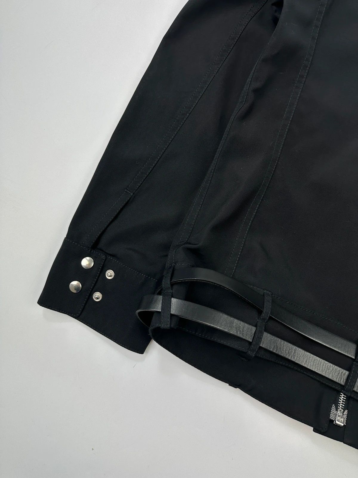 Jil Sander Jil Sander Early 00s Black Nylon Double Belted 7 Zip Jacket Size M / US 6-8 / IT 42-44 - 7 Thumbnail