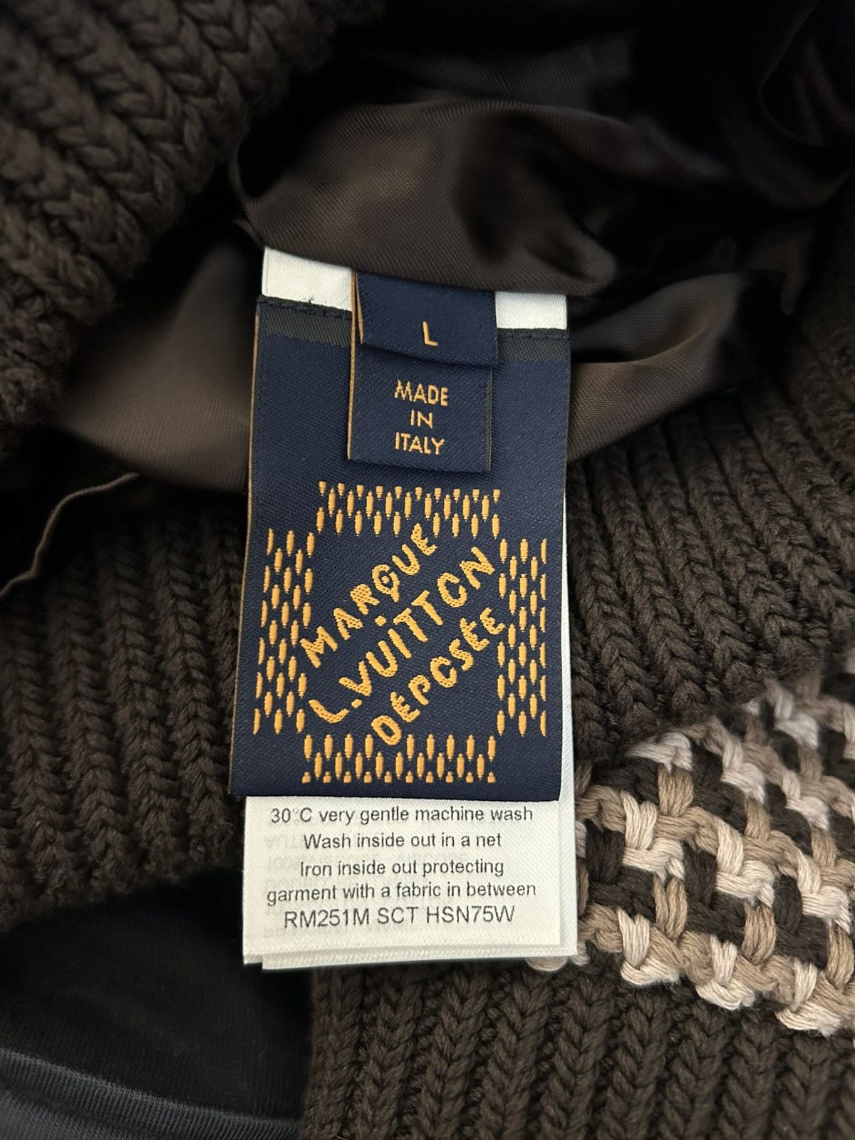 Louis Vuitton Louis Vuitton Marque Déposée Knit Varsity Cardigan Jacket Size US L / EU 52-54 / 3 - 3 Thumbnail